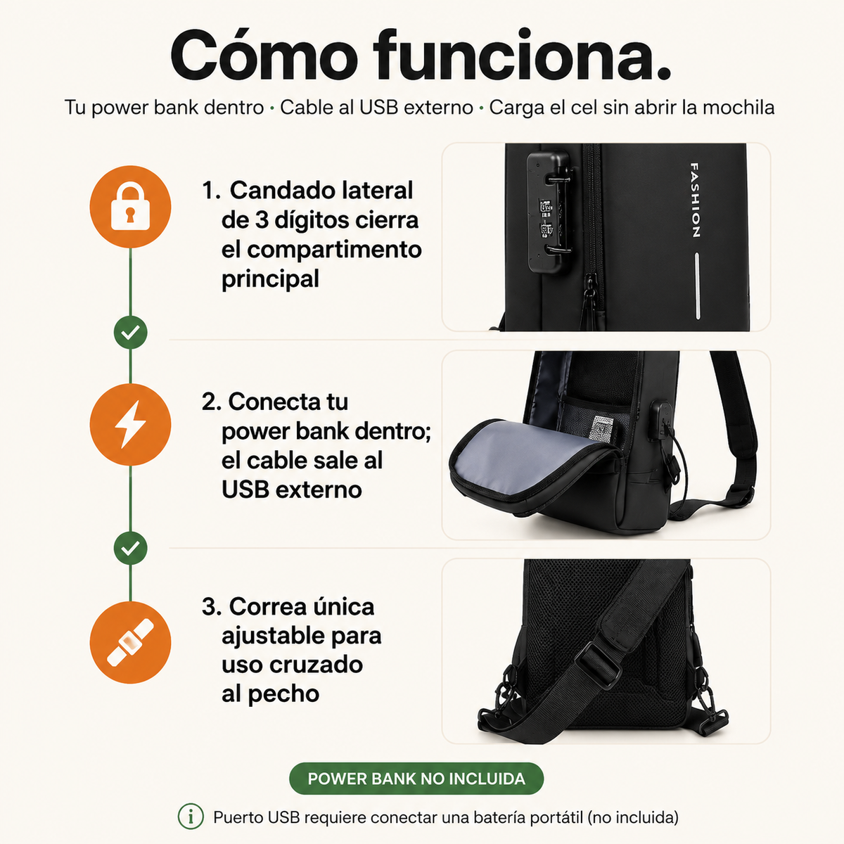 MOCHILA - MANOSLIBRES ANTIROBOS