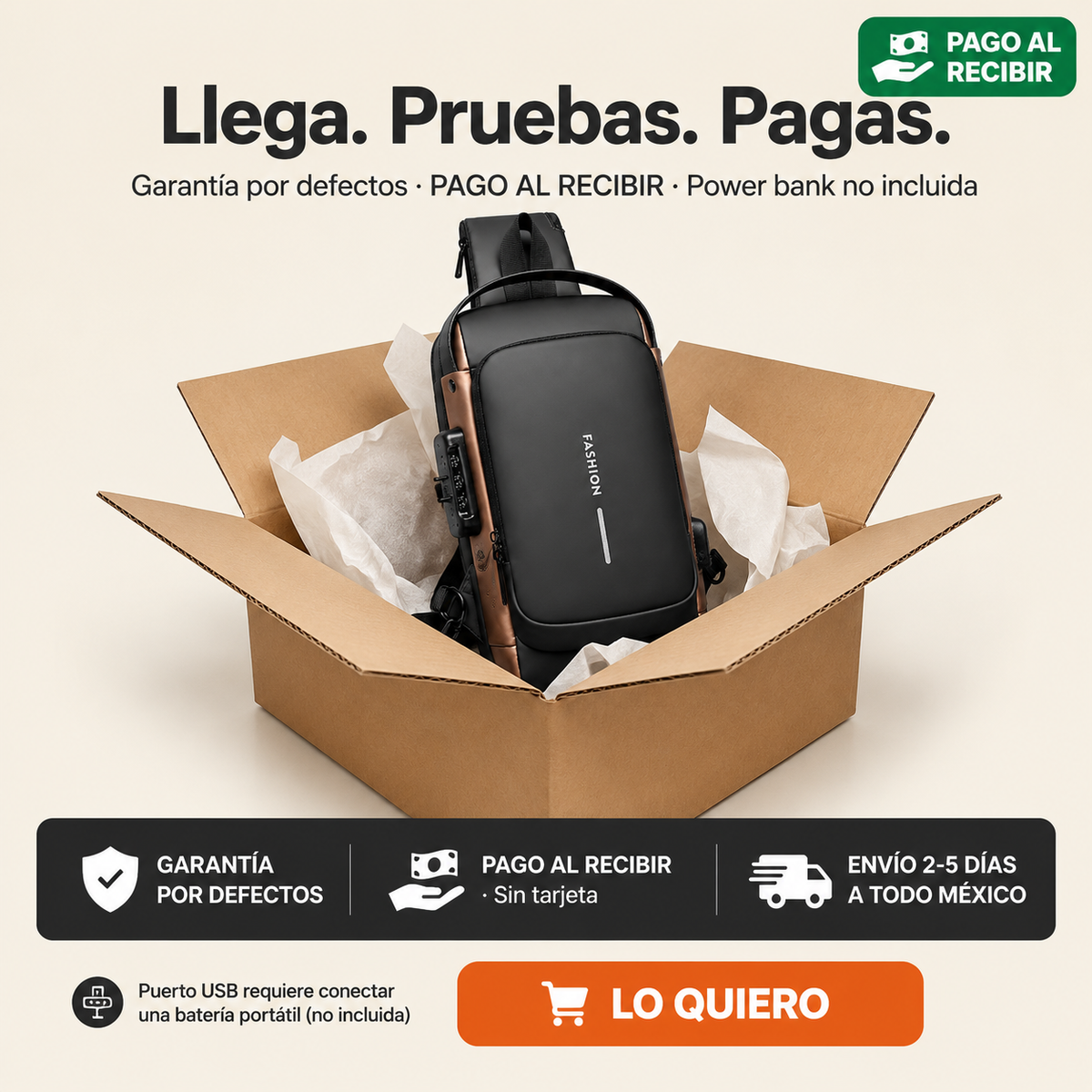 MOCHILA - MANOSLIBRES ANTIROBOS